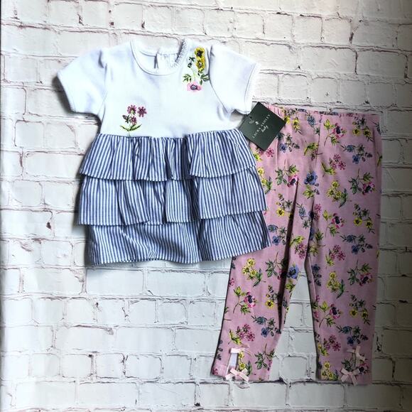 Laura Ashley Baby Girl Matching Set Sz 24M - Picture 2 of 11